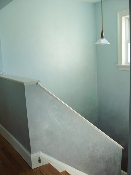 stairwell metallic fade
